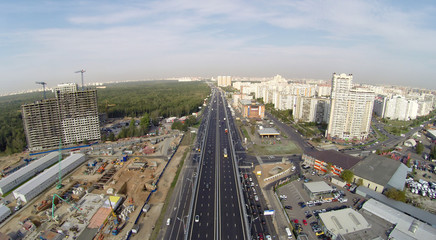Naklejka premium Novoryazanskoe highway