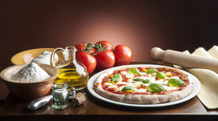 Pizza on the table