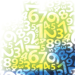 Seamless Background With Numbers