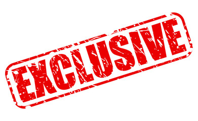 Exclusive red stamp text