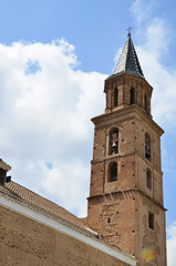 Fototapeta na wymiar Church Tower of Fondon, La Alpujarra