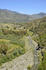Fototapeta na wymiar River Guadalfeo in Orgiva, La Alpujarra, Spain