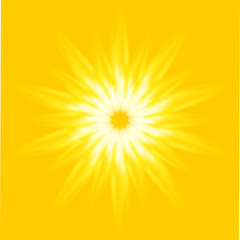 Vector Ray Sunrise light yellow background