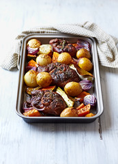 Oven-Roasted Eisbein with Autumn Vegetables (Germany)