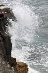 Küste am Kap Kameniak, Istrien, Kroatien