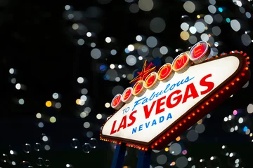 Foto auf Alu-Dibond Willkommen im Las Vegas-Zeichen © somchaij