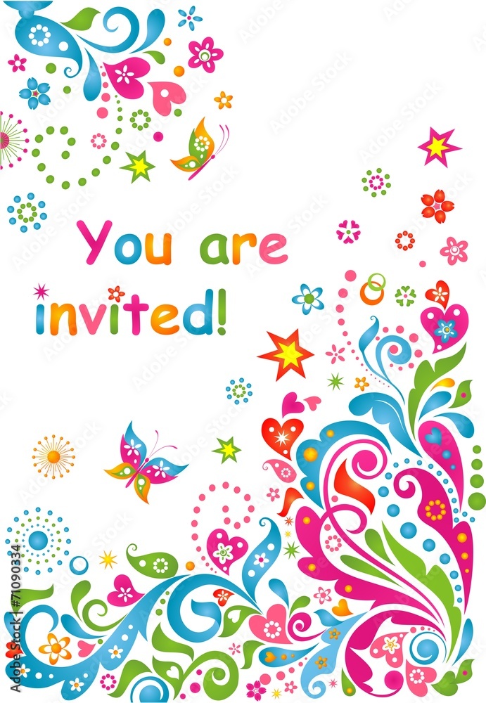 Canvas Prints funny invitation