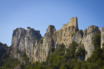 Fototapeta na wymiar Peyrepertuse Castle