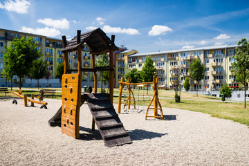 Children playground in nature