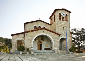 Fototapeta premium Church of the Assumption Virgin Mary in Igoumenitsa
