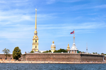 beach near the Peter and Paul fortress