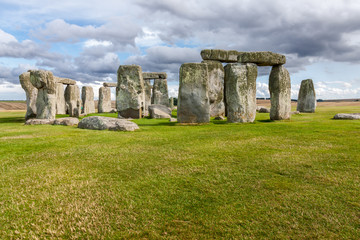 Stonehenge - an ancient prehistoric stone monument near Salisbur