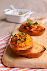 Sandwich with pumpkin