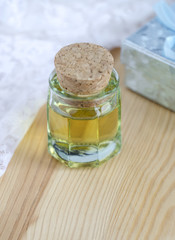 Small bottle of cosmetic oil