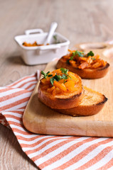 Sandwich with pumpkin