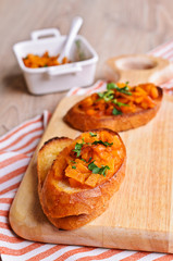 Sandwich with pumpkin