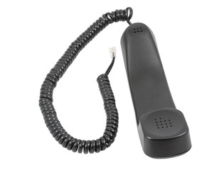 Telephone receiver and cord