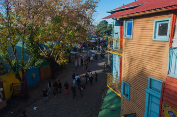 La Boca colorful houses neighborhood, Buenos Aires, Argentina