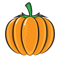 Pumpkin isolated on white.