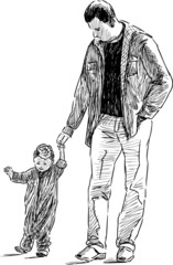 father with the his baby