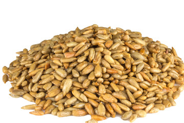 heap of roasted sunflower seeds