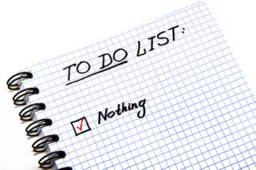 Notepad with a To Do List