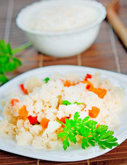 Risotto with vegetable
