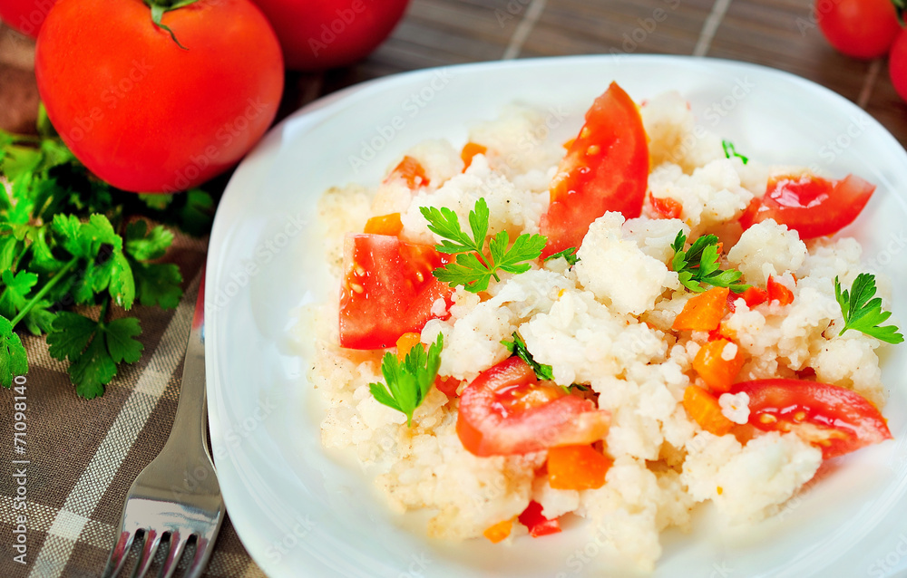 Canvas Prints Risotto with vegetable