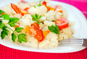 Risotto with vegetable