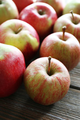 Juicy apples, close-up