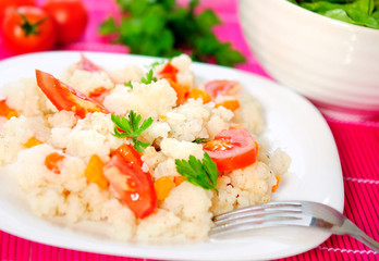 Risotto with vegetable