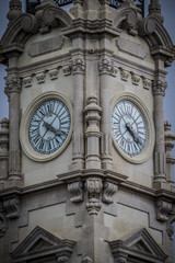 Fototapeta na wymiar clock tower, Spanish city of Valencia, Mediterranean architectur