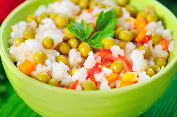 Risotto with vegetable
