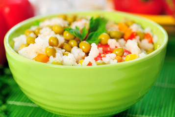 Bowl with risotto