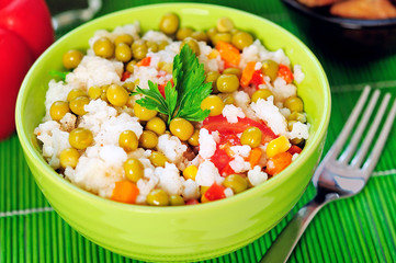 Bowl with risotto