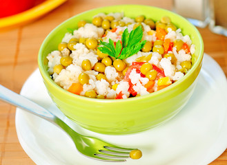 Risotto with vegetable