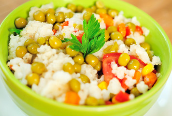 Risotto with vegetable