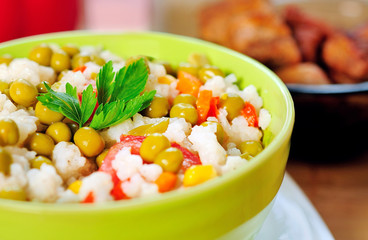 Risotto with vegetable
