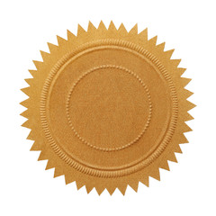 Blank Gold Seal
