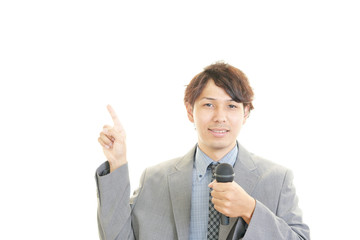 笑顔のビジネスマン