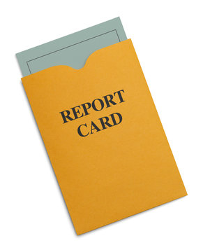 free clipart of bad report card