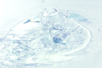 Obraz na płótnie Canvas Water splash, close-up