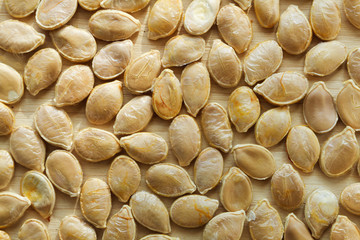 Toasted pumpkin seeds.