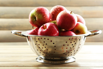 Juicy apples, close-up