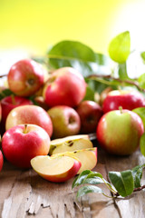Juicy apples, close-up