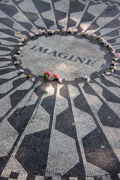 Strawberry Fields In Central Park, New York City ..