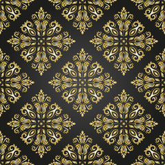 Damask Seamless Vector Pattern. Orient Background