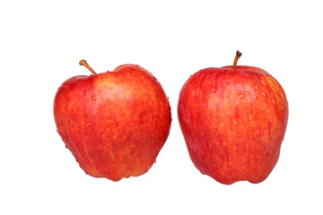 Red apple isolated on white background cutout