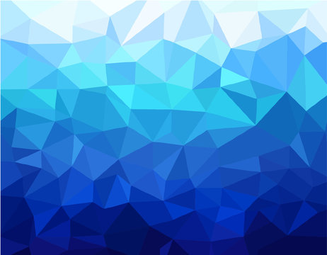 Geometric blue background