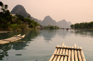 Landscape in Yangshuo Guilin, China ..